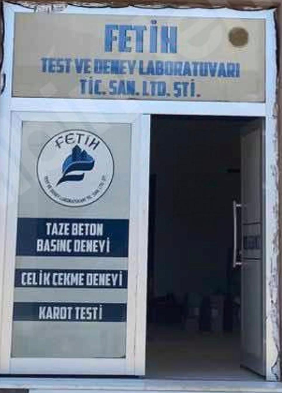 FETİH TEST VE DENEY LAB. TİC.VE SAN. LTD. ŞTİ